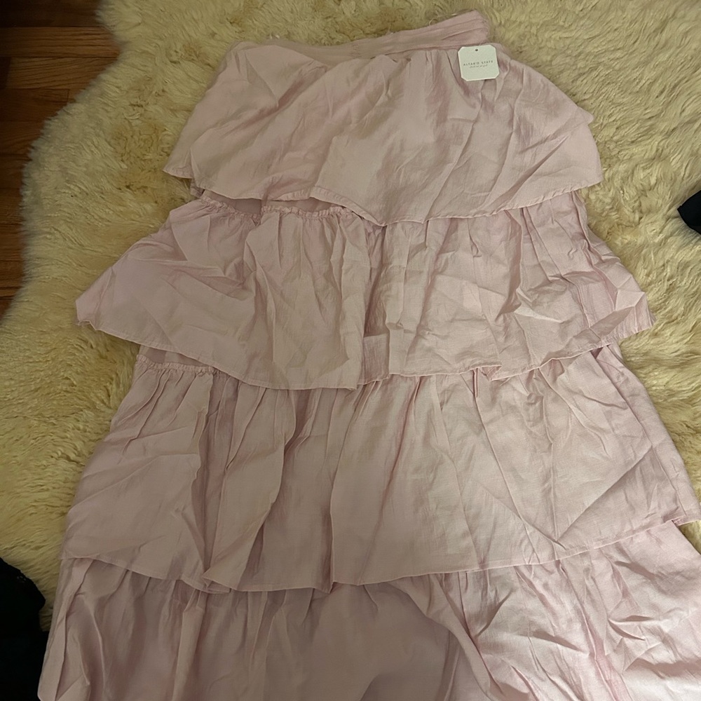 Baby Pink ruffle skirt